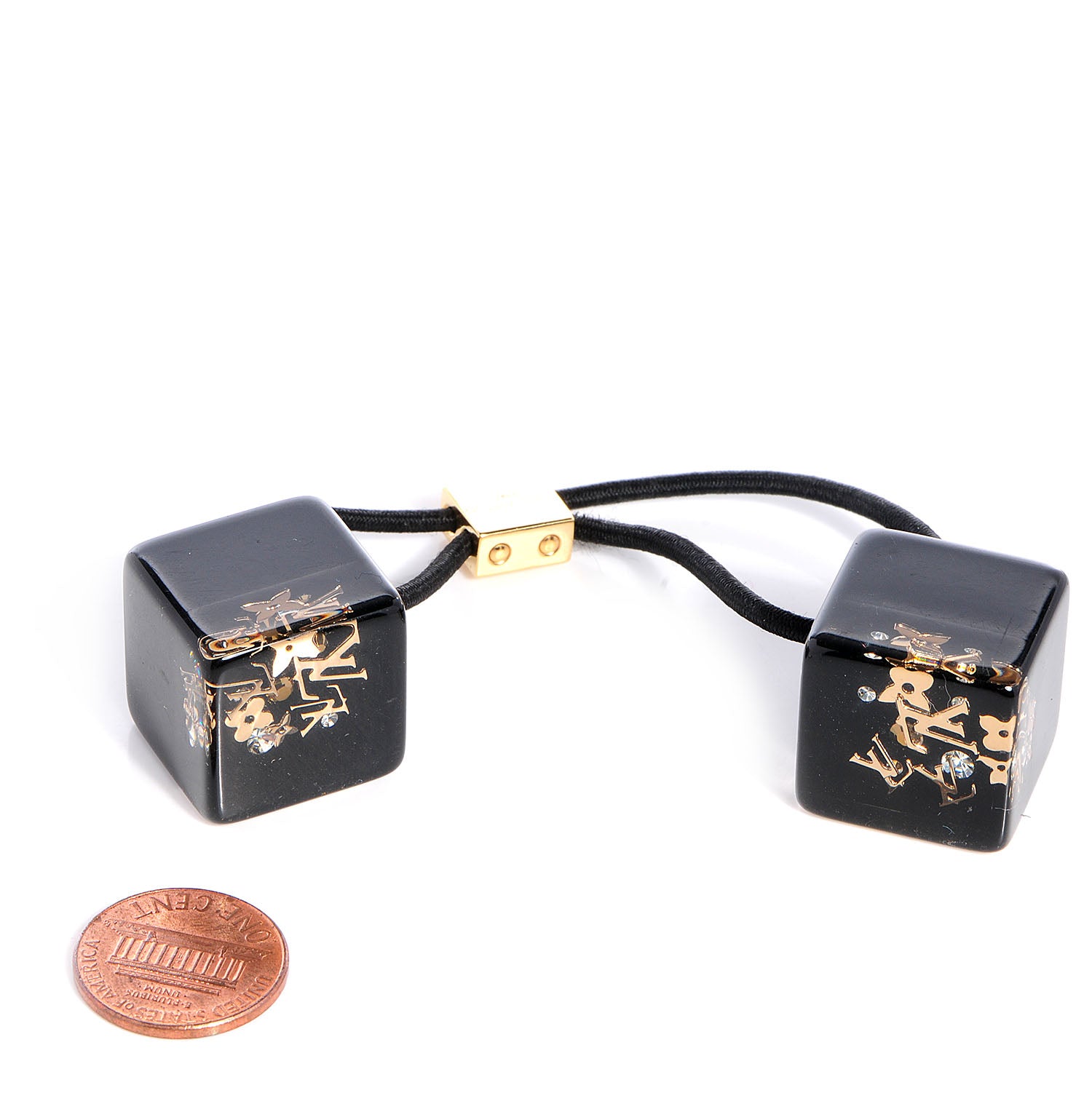 Louis Vuitton Resin Inclusion Hair Cubes Black 2 of 5