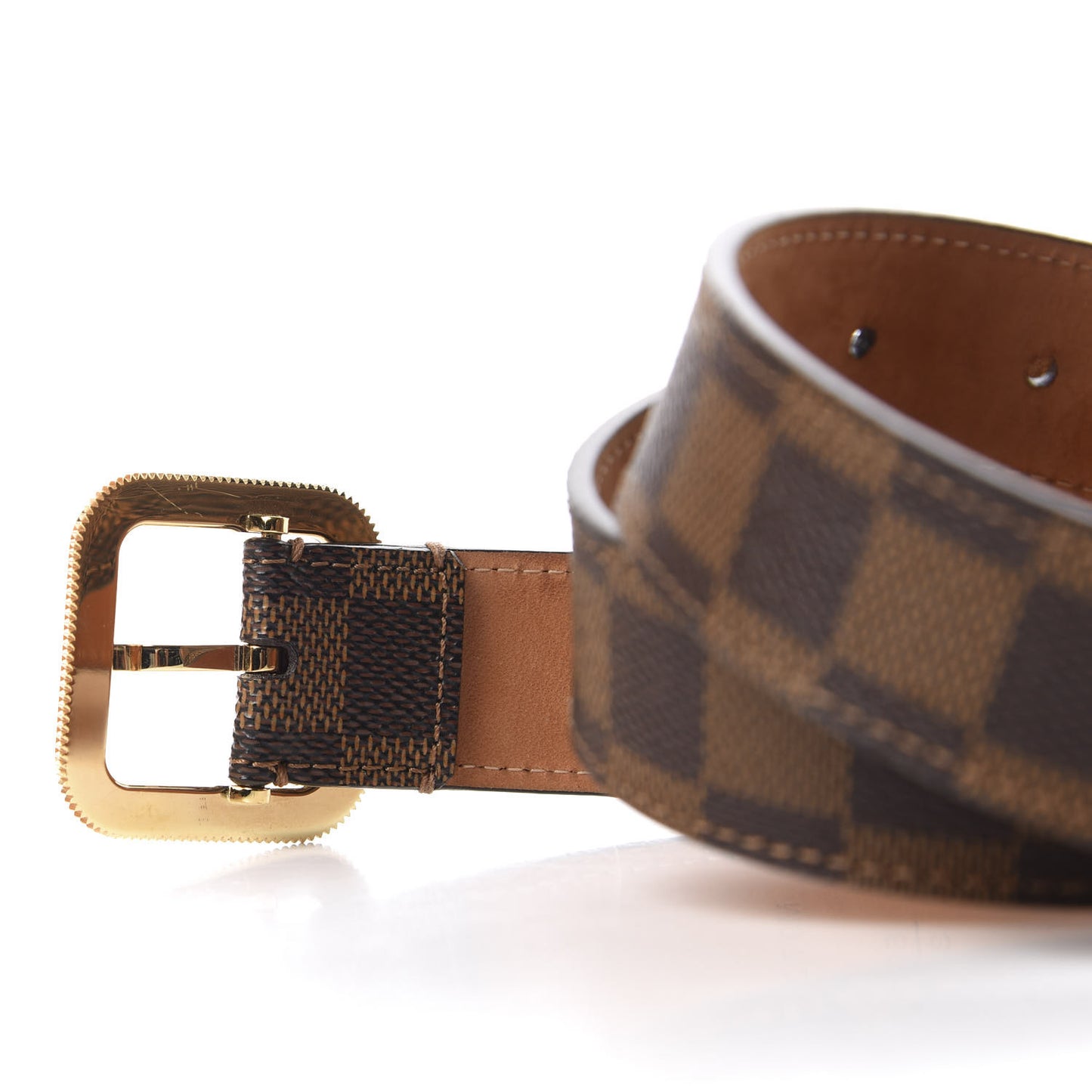 Damier Ebene Tresor Belt 80 32