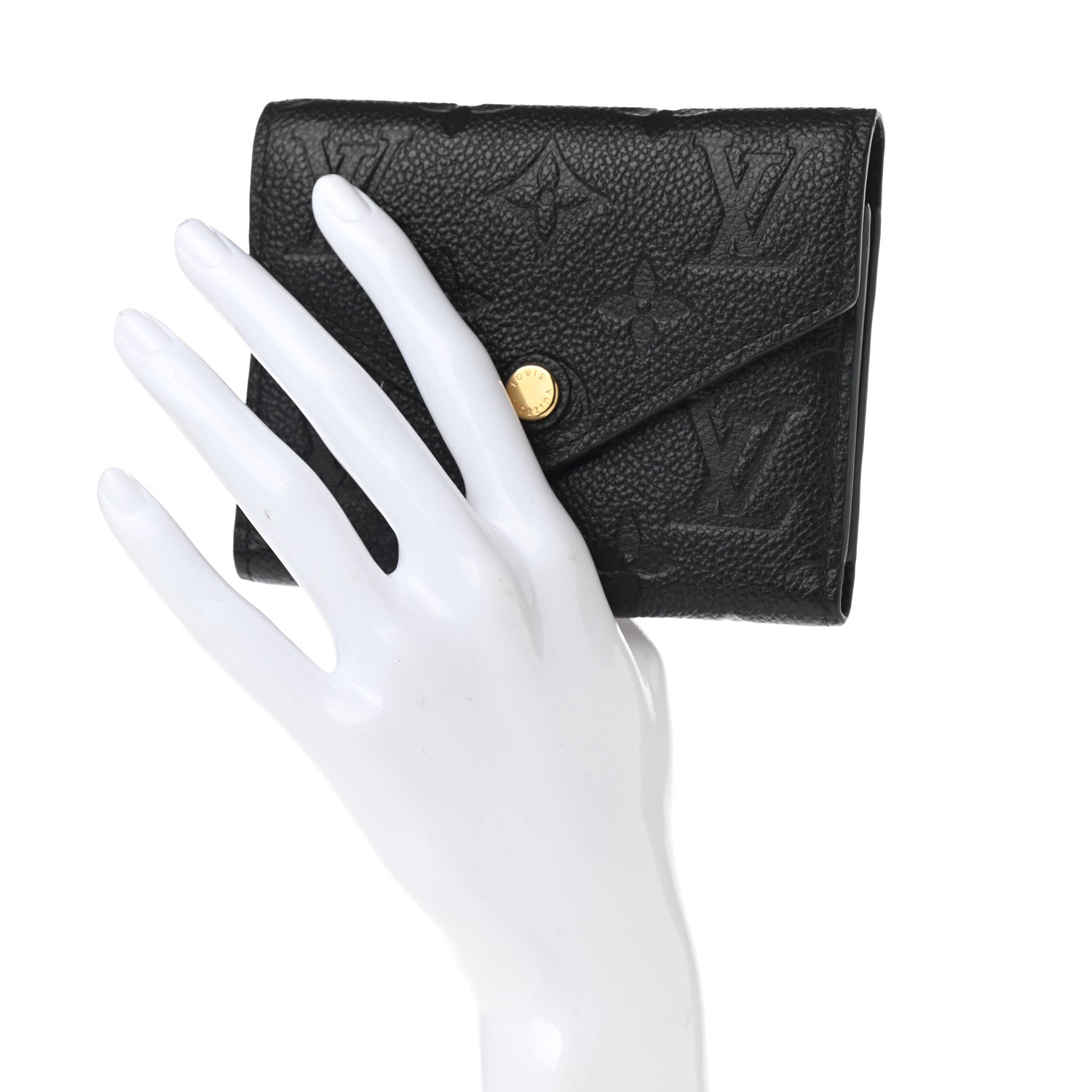Louis Vuitton Empreinte Victorine Wallet Black 2 of 7