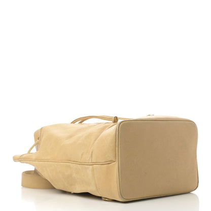 Chanel Caviar Drawstring Sling Backpack Beige 4 of 16