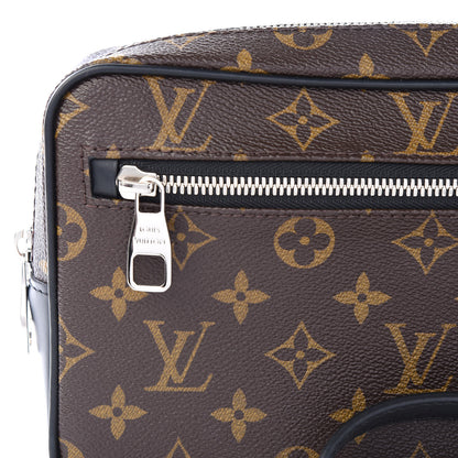 Louis Vuitton Monogram Macassar Kasai Clutch Black 11 of 12