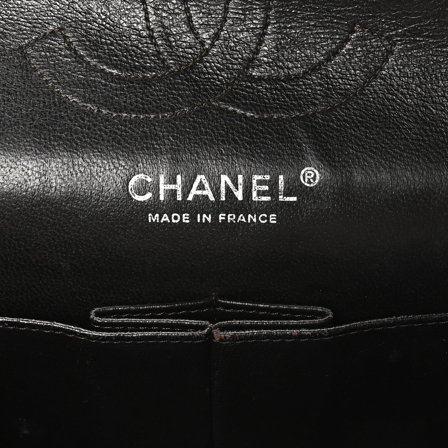 Chanel Crinkled Patent Quilted Medium Double Flap Brown 6 of 10