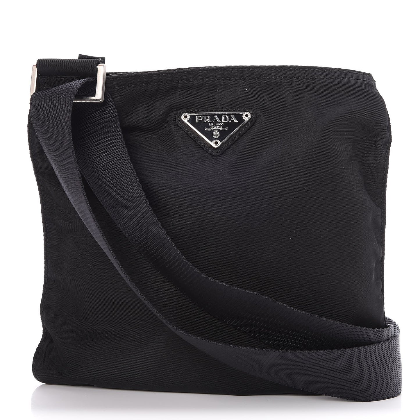 Tessuto Nylon Vela Mini Messenger Bag Nero Black