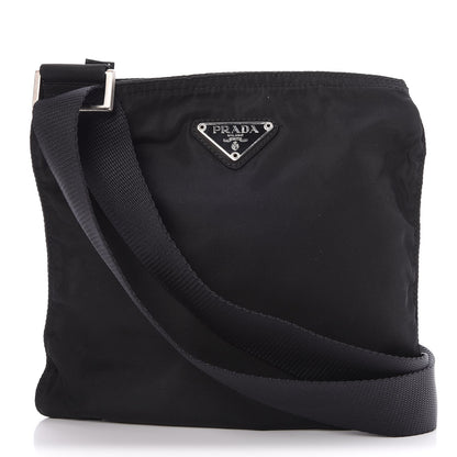 Prada Tessuto Nylon Vela Mini Messenger Bag Nero Black 1 of 7