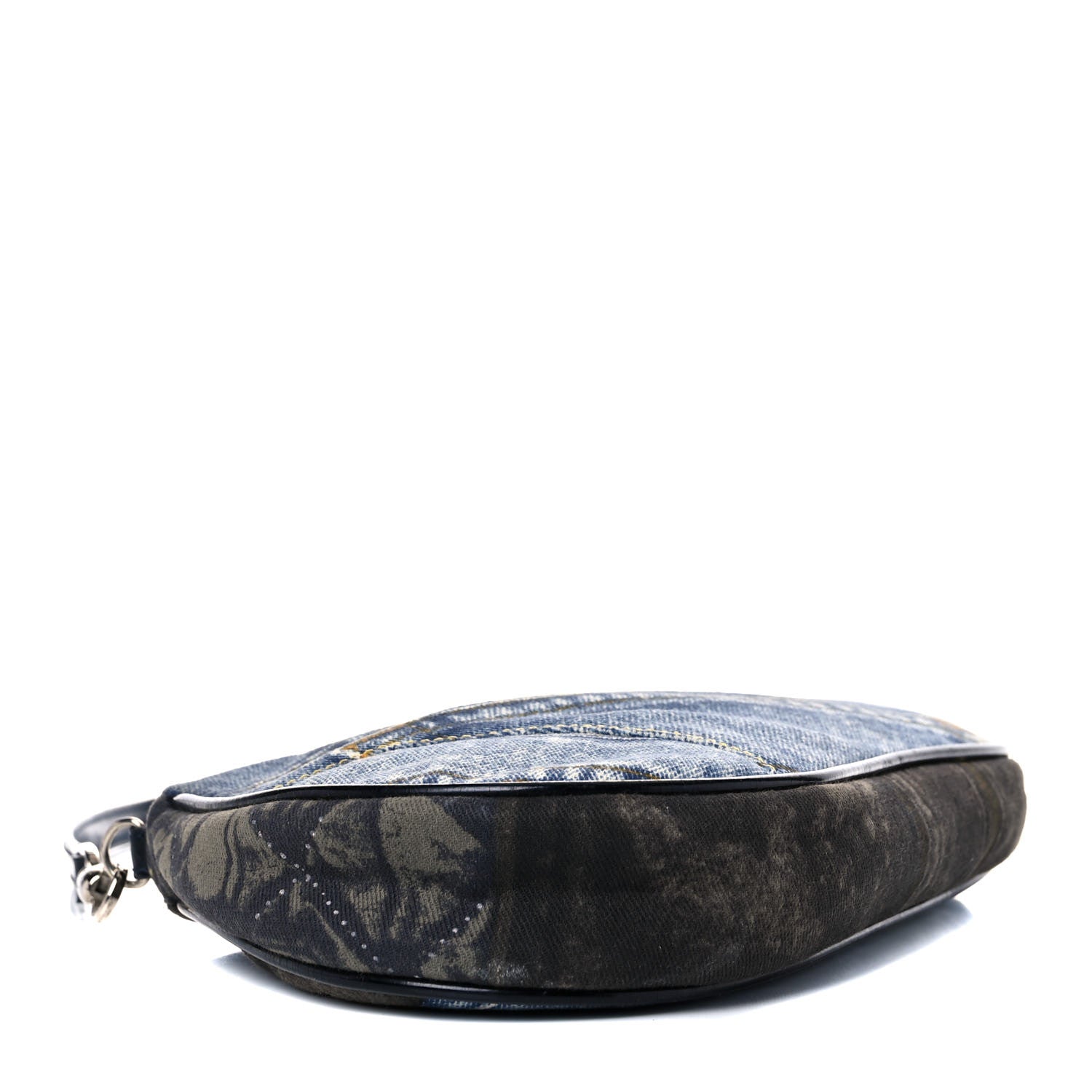 Christian Dior Denim Saddle Pochette Blue 4 of 10