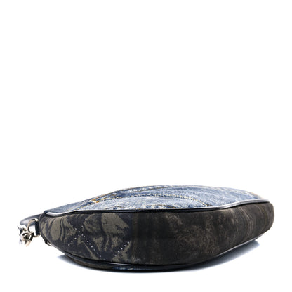 Christian Dior Denim Saddle Pochette Blue 4 of 10