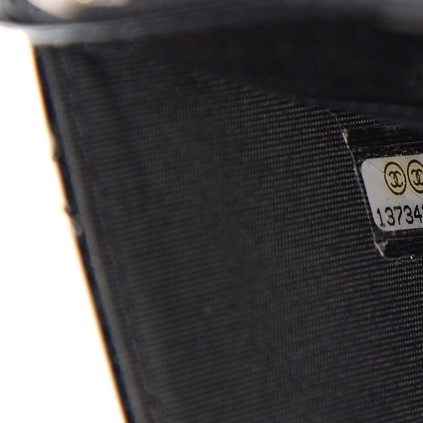 Patent Quilted Brilliant Wallet On Chain WOC Black