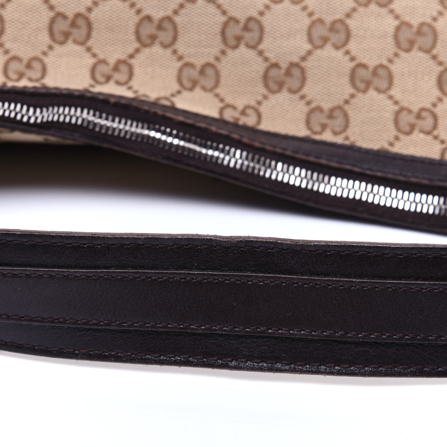 Monogram Large GG Twins Hobo Dark Brown