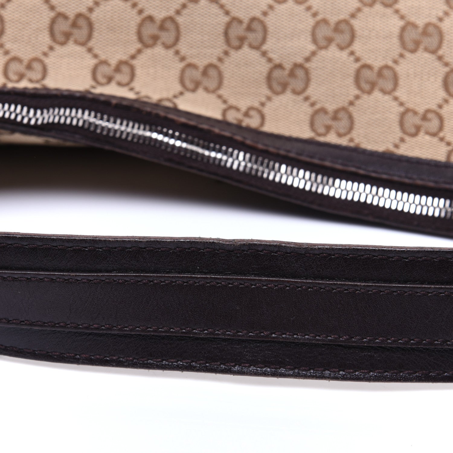 Gucci Monogram Large GG Twins Hobo Dark Brown 12 of 14