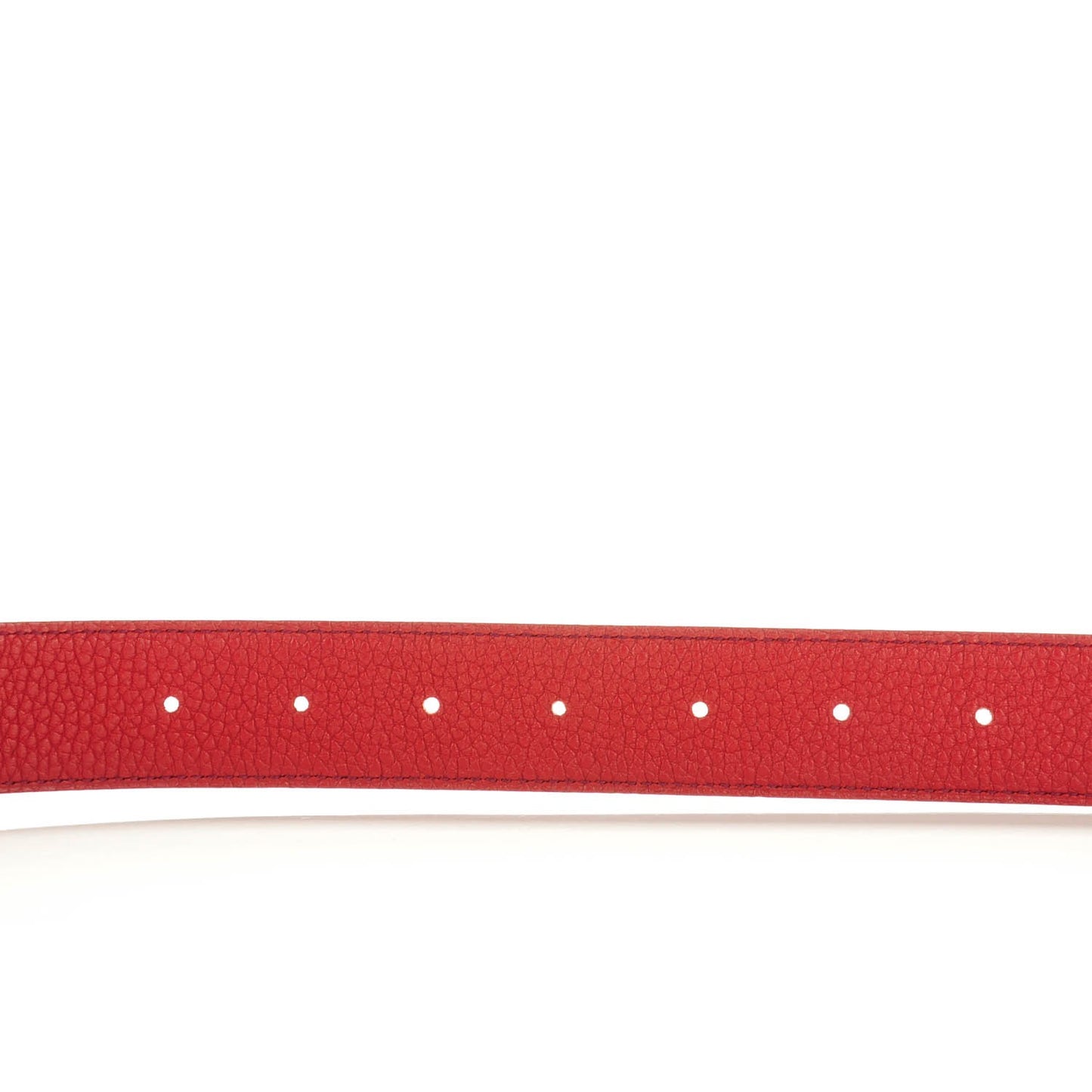 Box Togo 32mm Belt Strap 90 Chocolate Rouge Garance