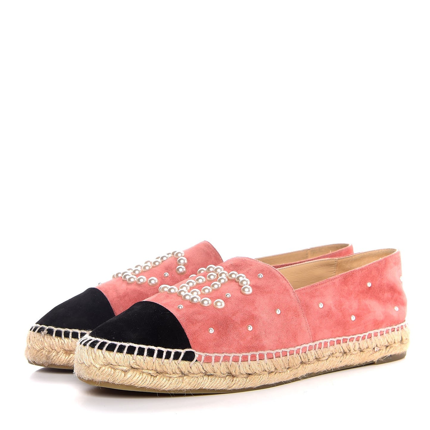 Suede Pearl CC Espadrilles 42 Pink