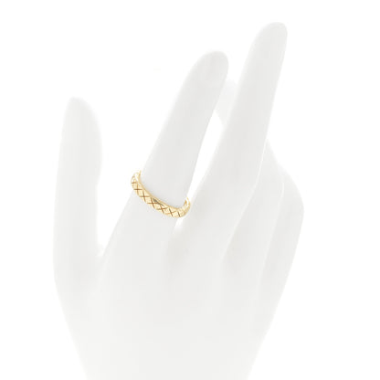 Chanel 18K Yellow Gold Mini Coco Crush Ring 55 7.25 2 of 5