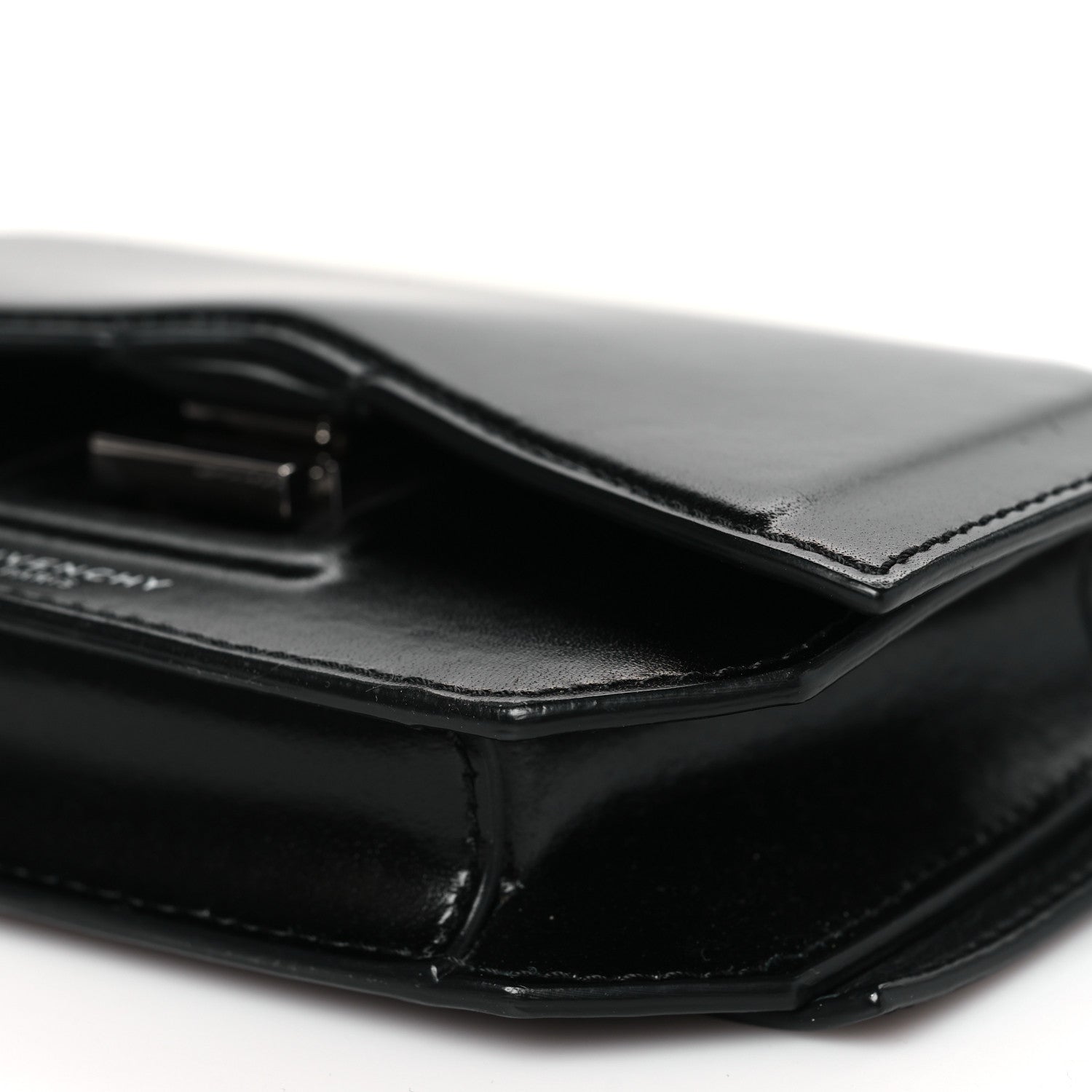 Givenchy Calfskin Bow Cut Chain Wallet Black 10 of 10