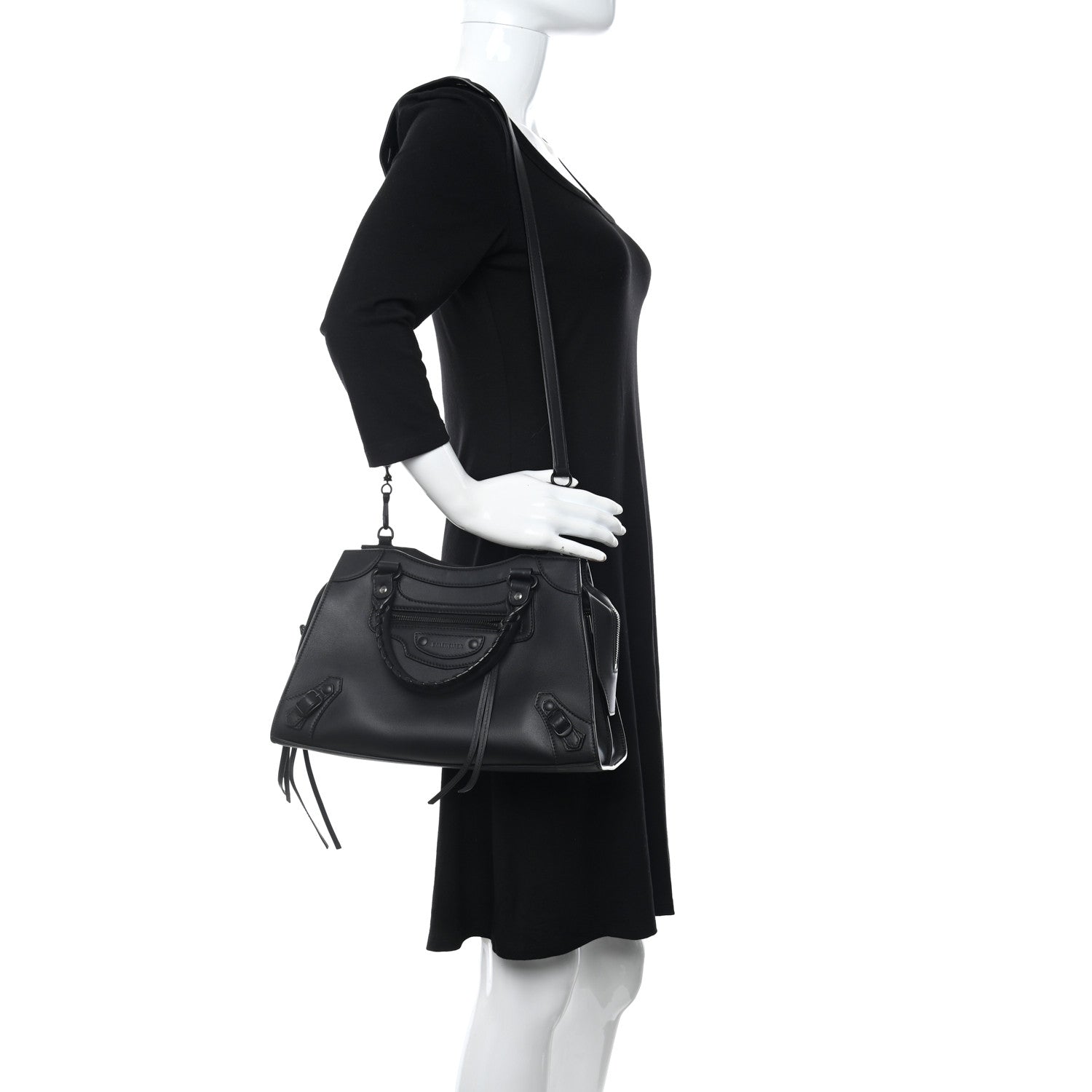 Balenciaga Smooth Calfskin Neo Classic Black Hardware S City Black 2 of 8