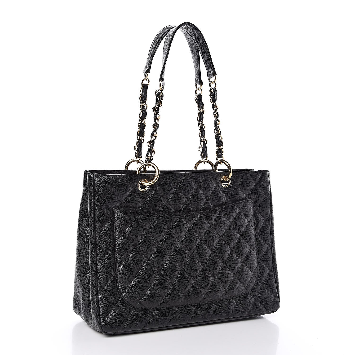 Chanel Caviar Quilted Grand Shopping Tote GST Black 3 of 11