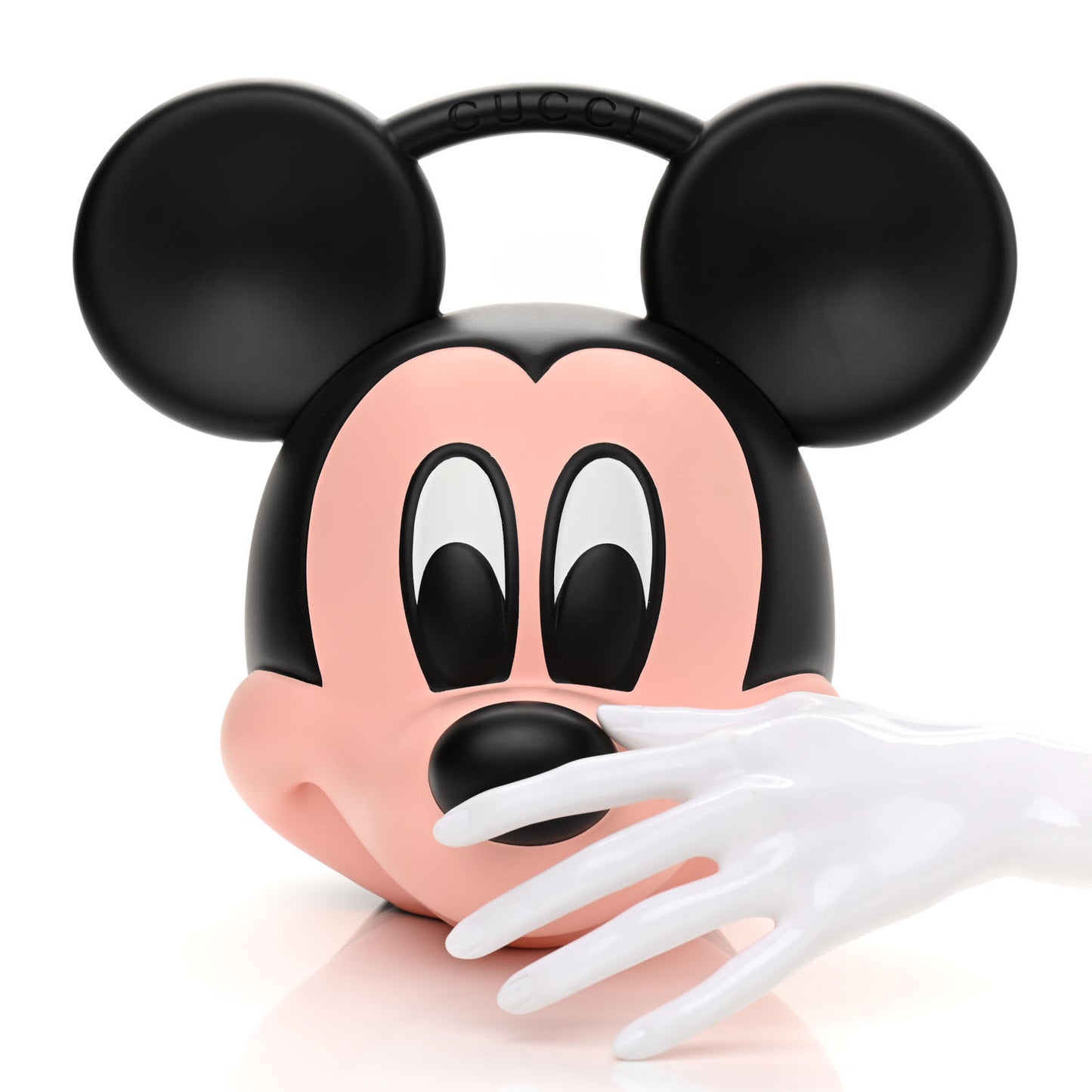 X DISNEY Plastic Mickey Mouse Top Handle Bag Black