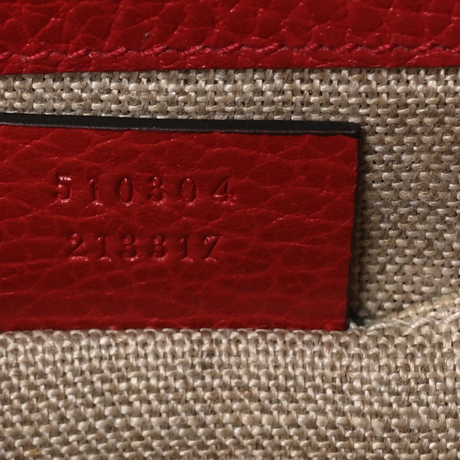 Gucci Dollar Calfskin Small Interlocking G Shoulder Bag Red 7 of 10