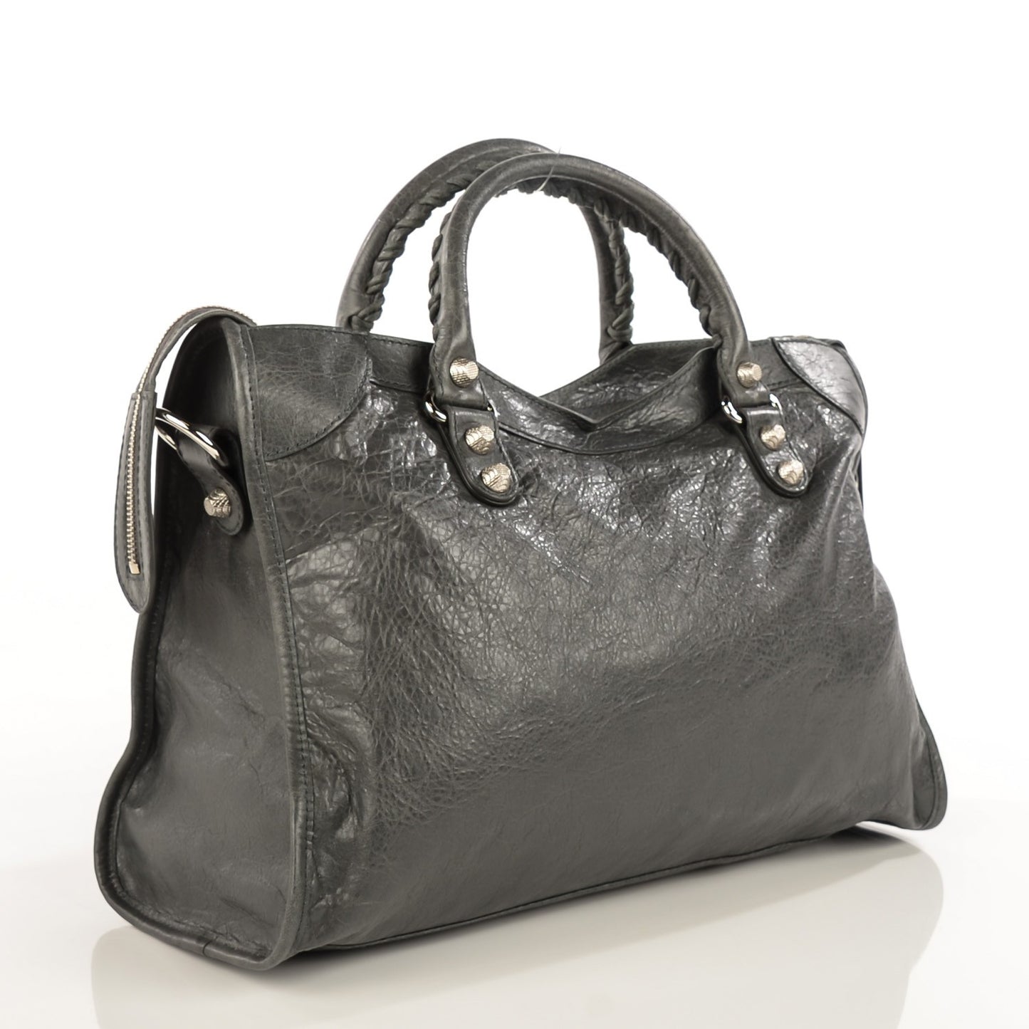Agneau Giant 12 Silver Hardware City Gris Tarmac