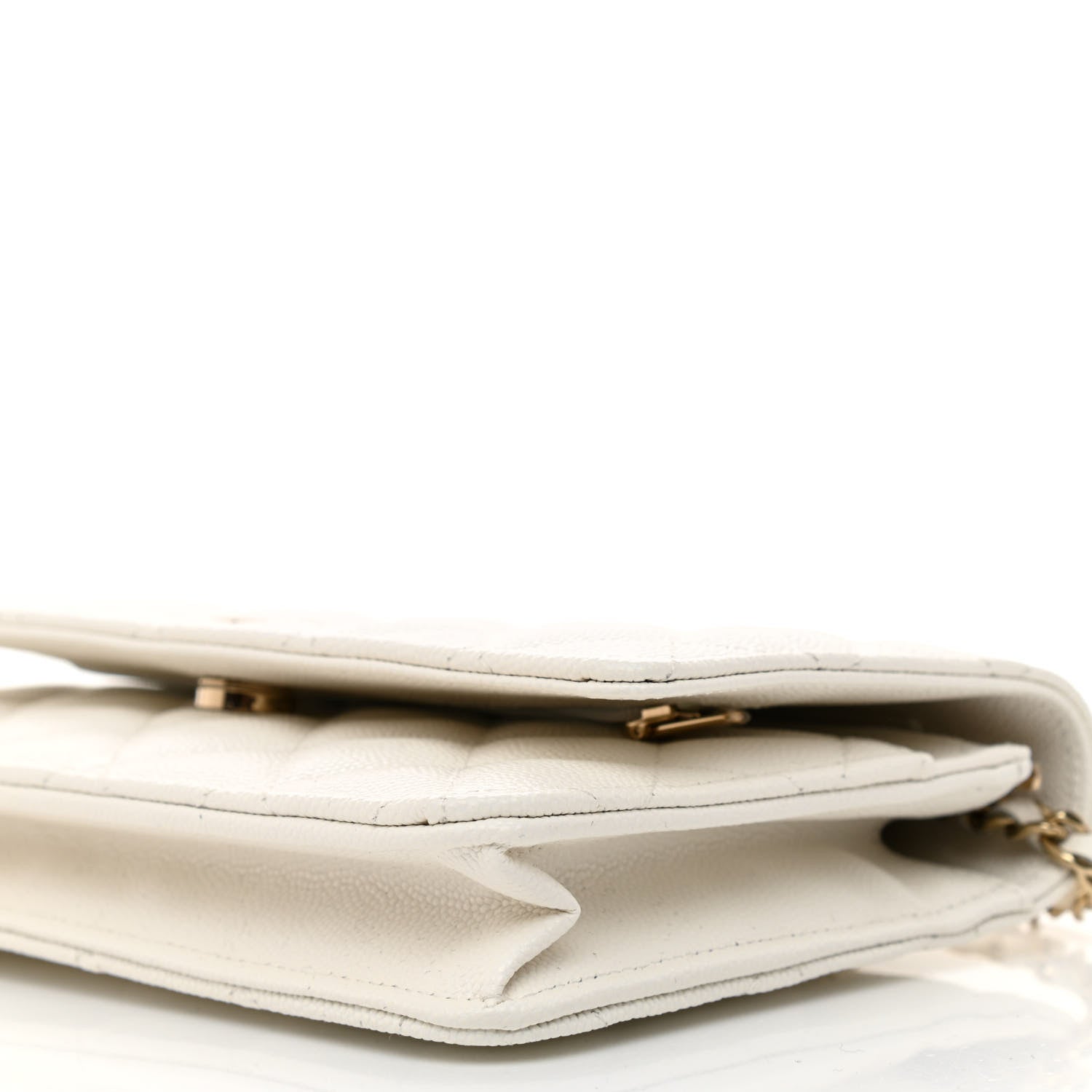Chanel Caviar Quilted Wallet On Chain WOC White 11 of 12