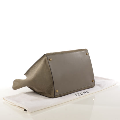 Celine Crocodile Embossed Nubuck Large Phantom Luggage Grey 4 of 10