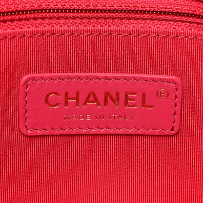 Chanel Shiny Aged Calfskin Quilted Large Shopping Bag Black 6 of 14