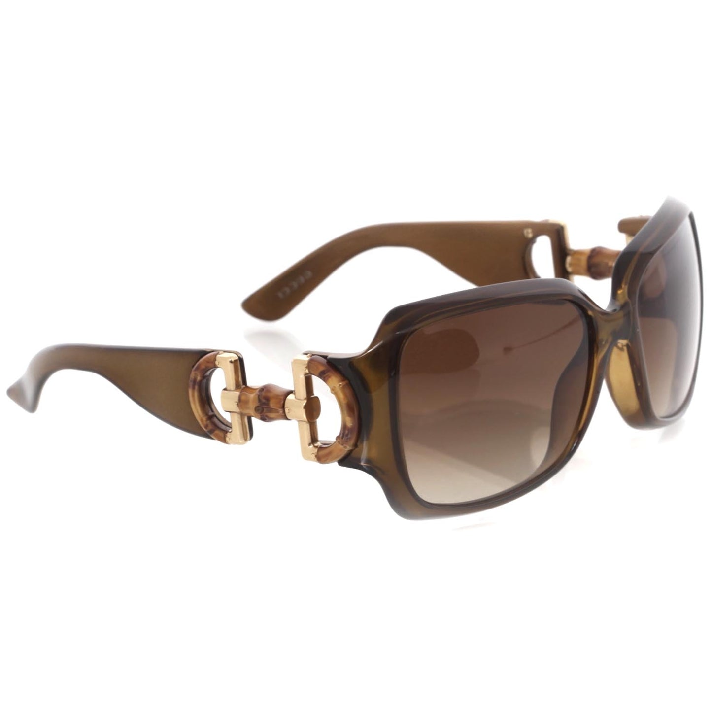 Bamboo Horsebit Sunglasses Brown