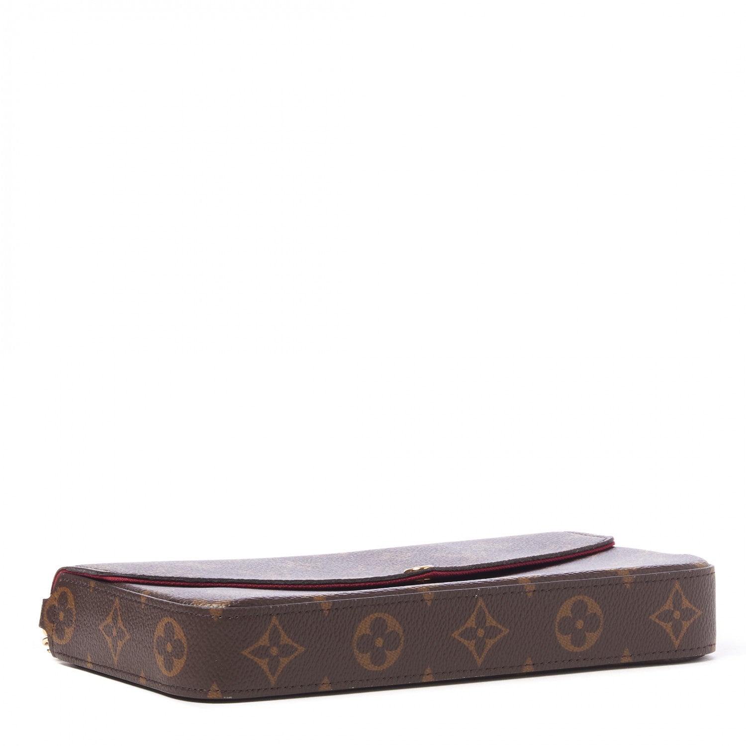 Louis Vuitton Monogram Pochette Felicie Chain Wallet Fuchsia 3 of 9