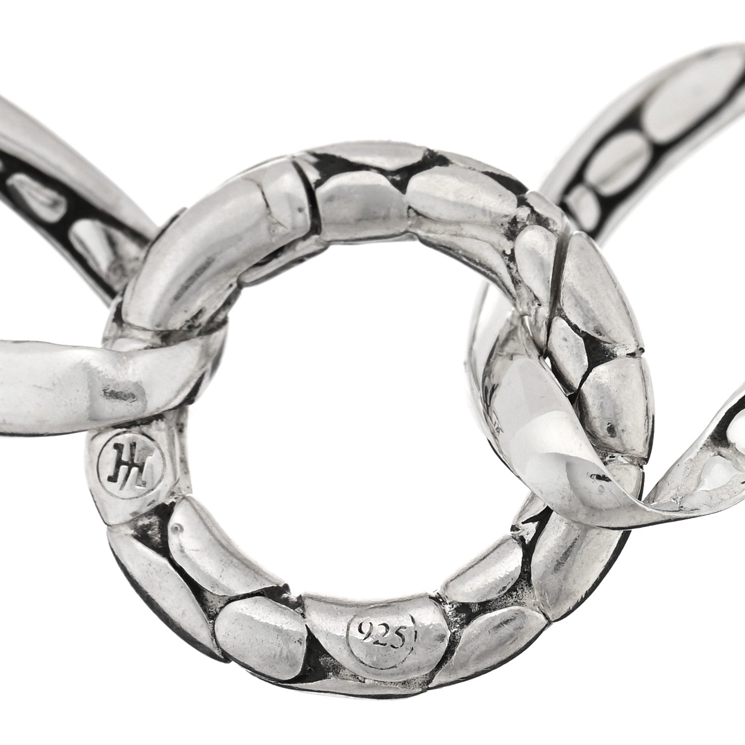 John Hardy Sterling Silver Kali Pebbled Oval Link Bracelet 3 of 3
