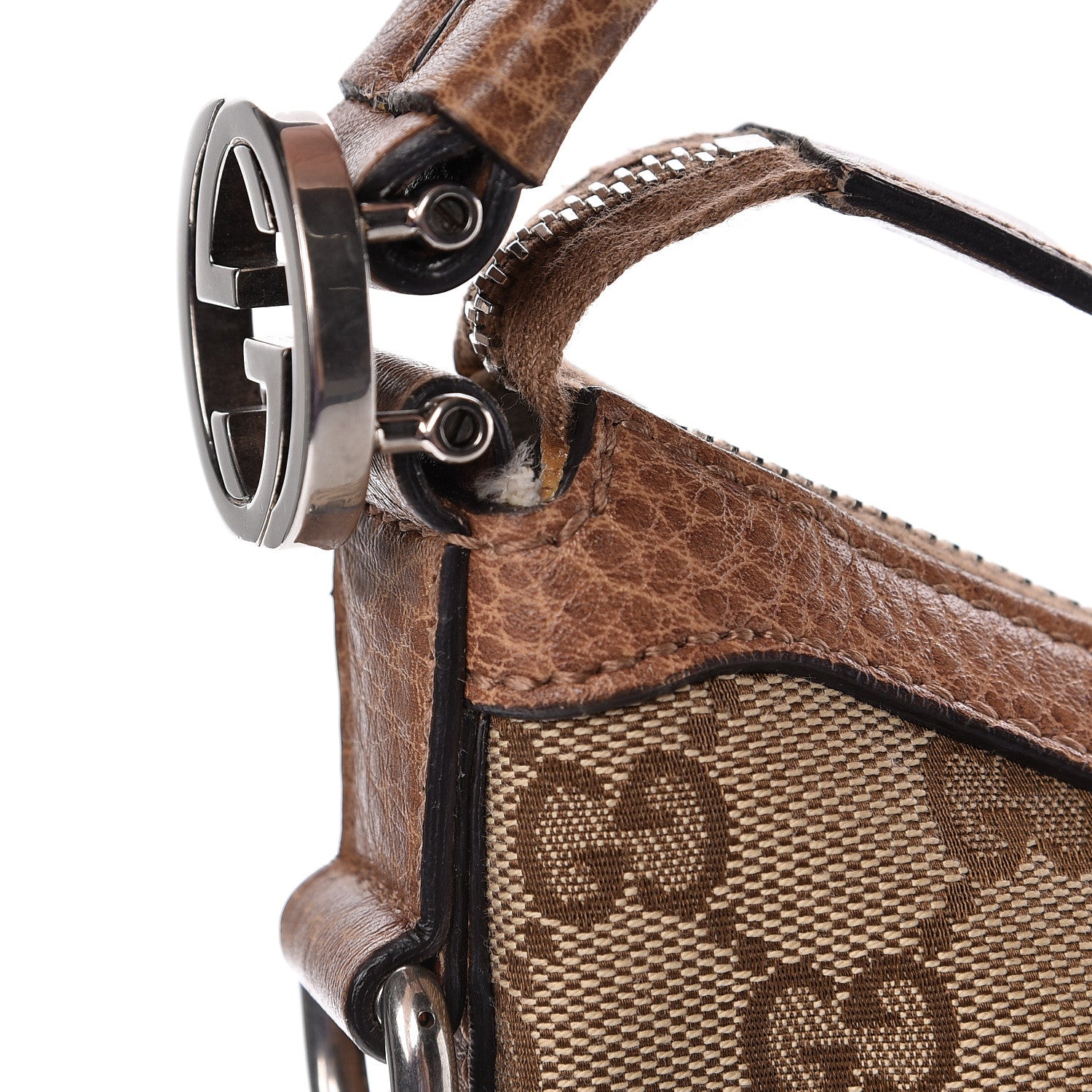 Gucci Monogram Old Libeccio Small Miss GG Hobo Beige Ebony Light Brown 13 of 13
