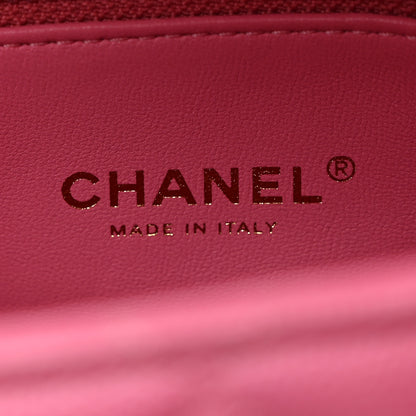 Chanel Caviar Lizard Embossed Quilted Mini Coco Handle Flap Pink 6 of 10