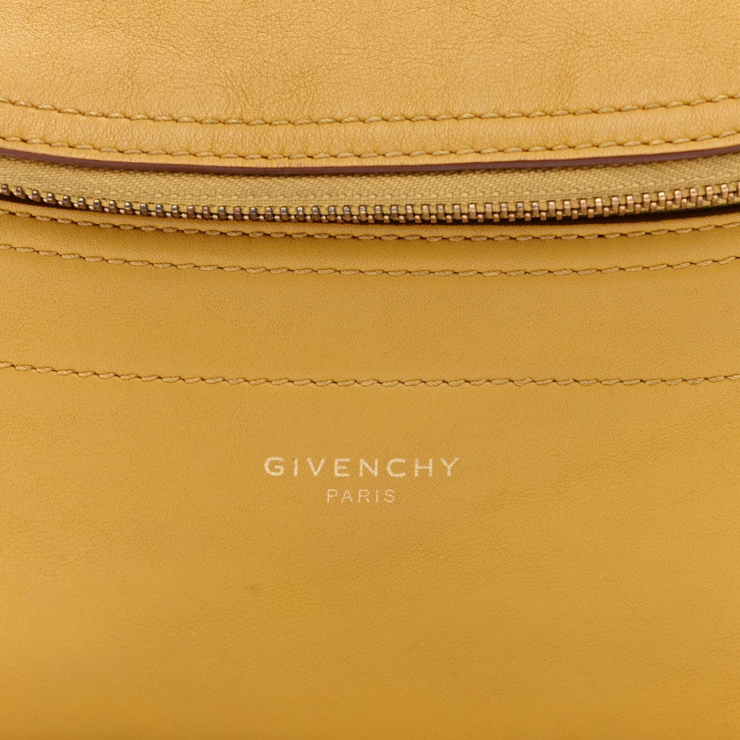 Calfskin Whip Bum Bag Yellow Curry