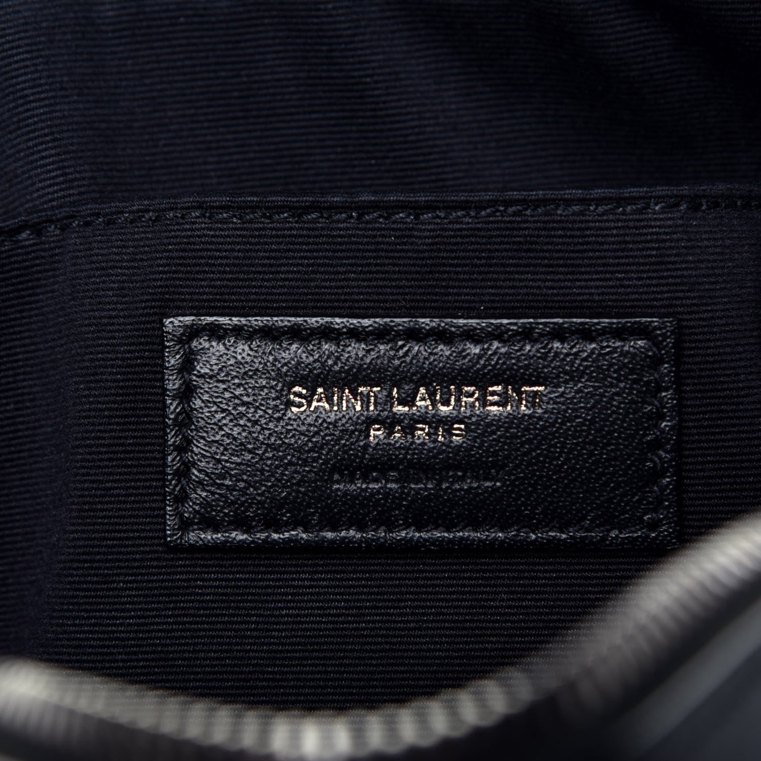 Saint Laurent Calfskin Matelasse Monogram Lou Camera Bag Black 6 of 9