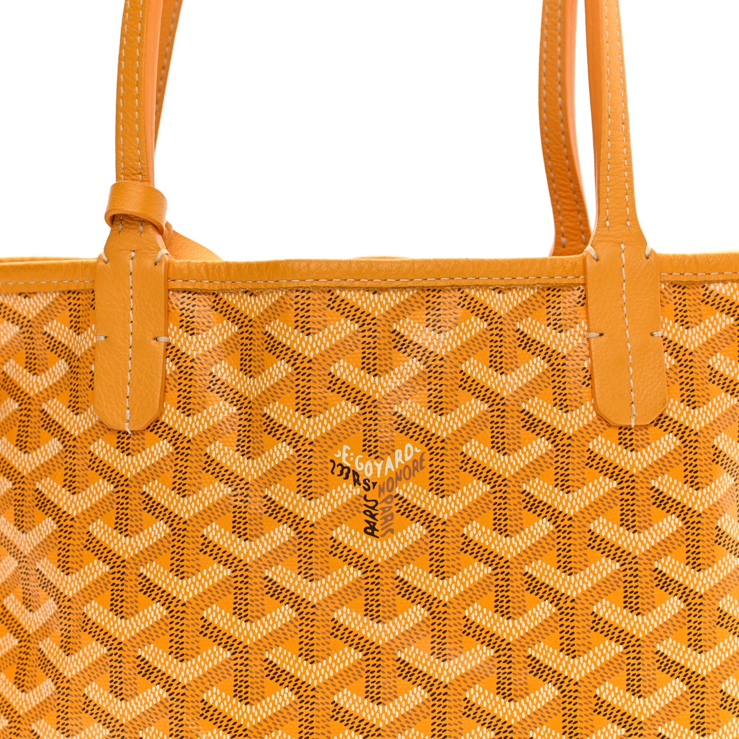 Goyardine Reversible Mini Anjou Yellow