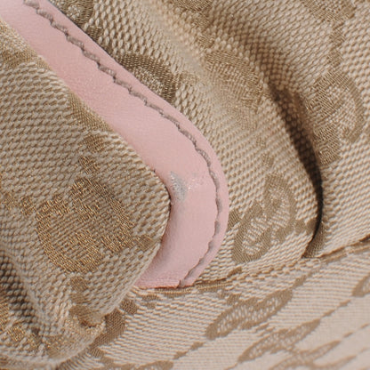 Gucci Monogram Medium D Gold Ring Hobo Pink 5 of 8