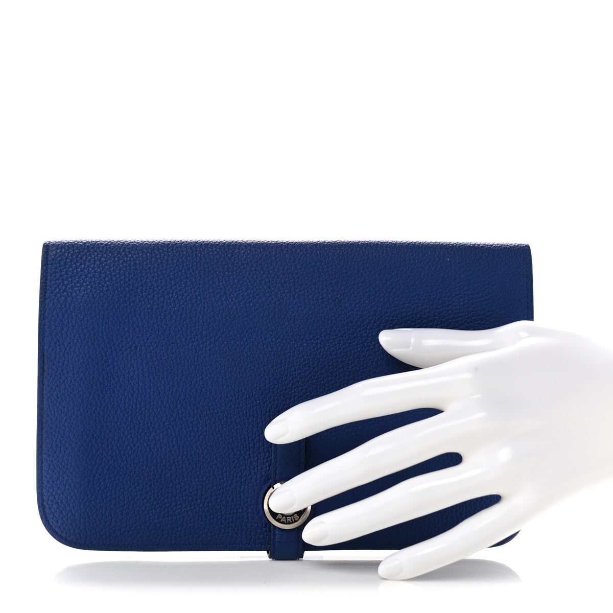 Hermes Togo Dogon Duo Wallet Bleu Electrique 2 of 7
