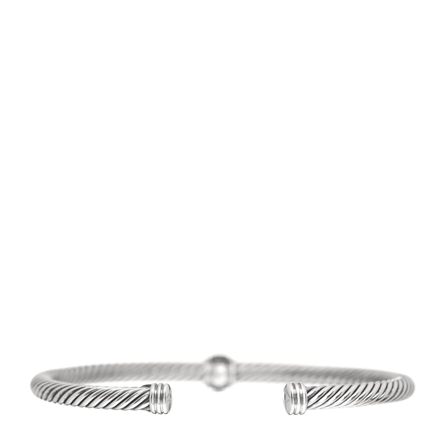 Sterling Silver Black Diamond 4mm Cable Classics Single Station Bracelet