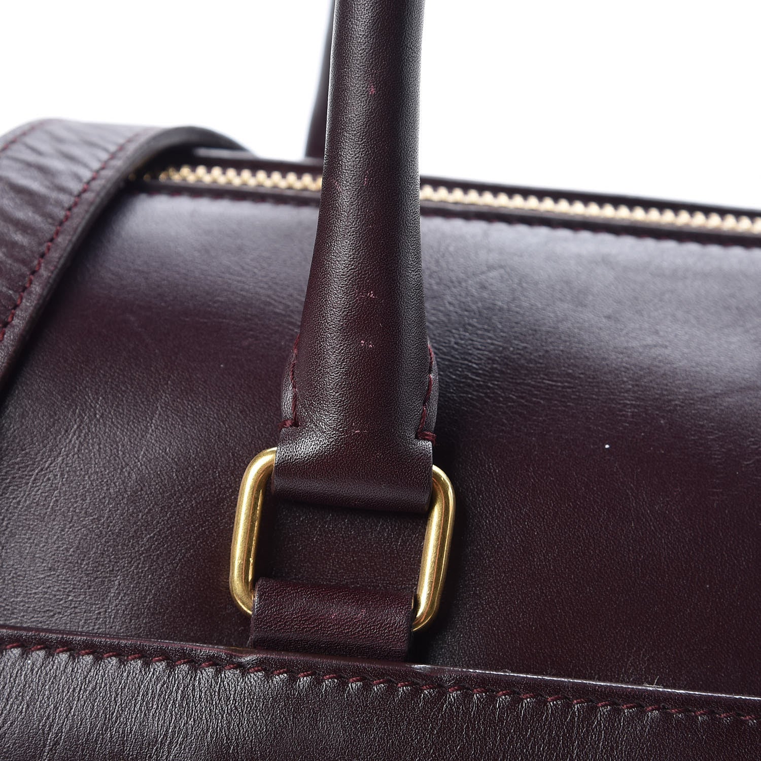 Saint Laurent Calfskin Classic Duffle 6 Bordeaux 12 of 25