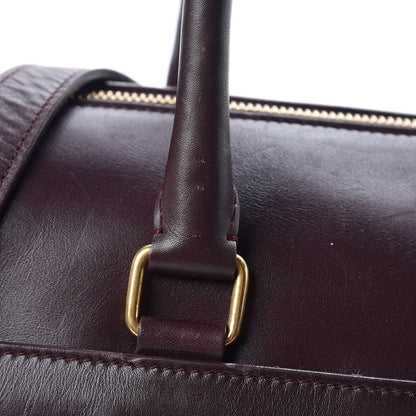 Saint Laurent Calfskin Classic Duffle 6 Bordeaux 12 of 25