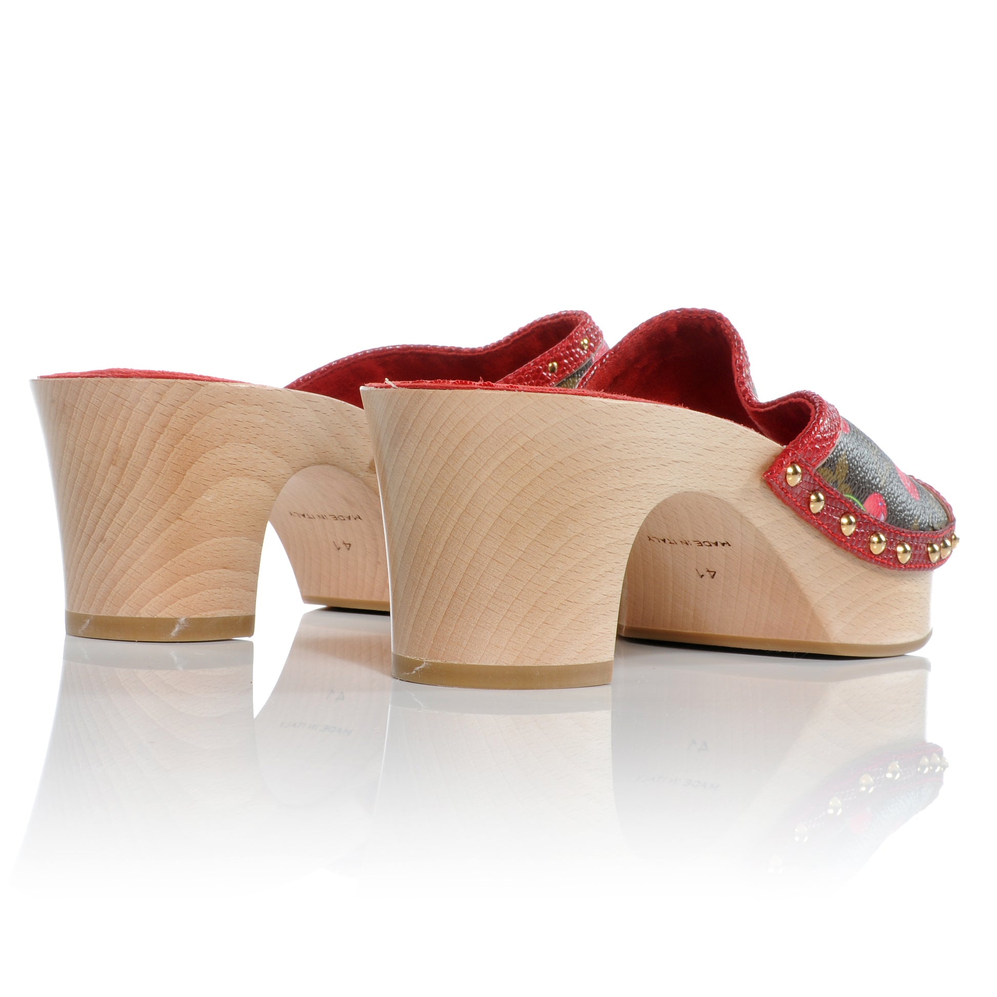 Louis Vuitton Monogram Cerises Mules Heel Shoes 41 3 of 6