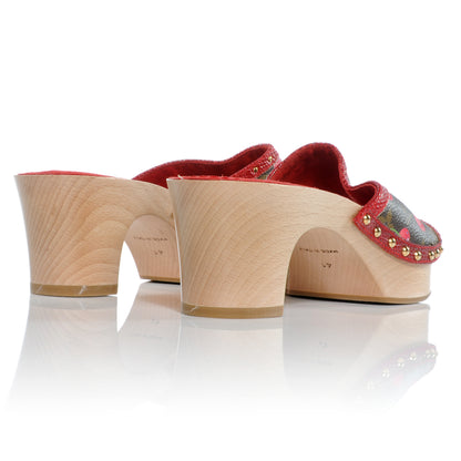 Louis Vuitton Monogram Cerises Mules Heel Shoes 41 3 of 6
