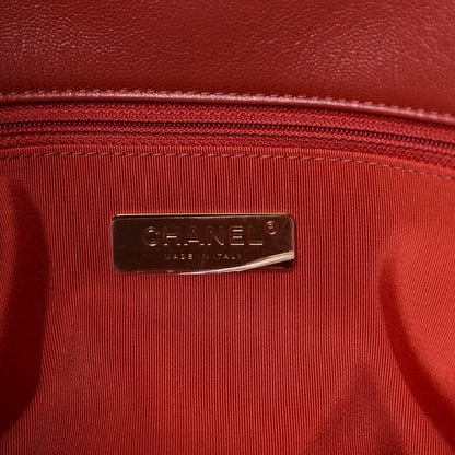Chanel Goatskin Quilted Maxi 19 Flap Red 6 of 11