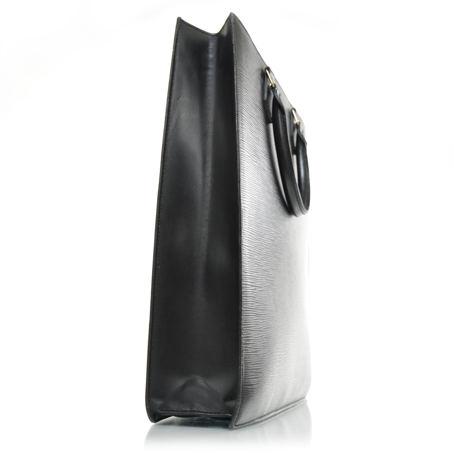 Louis Vuitton Epi Sac Plat GM Black 4 of 8