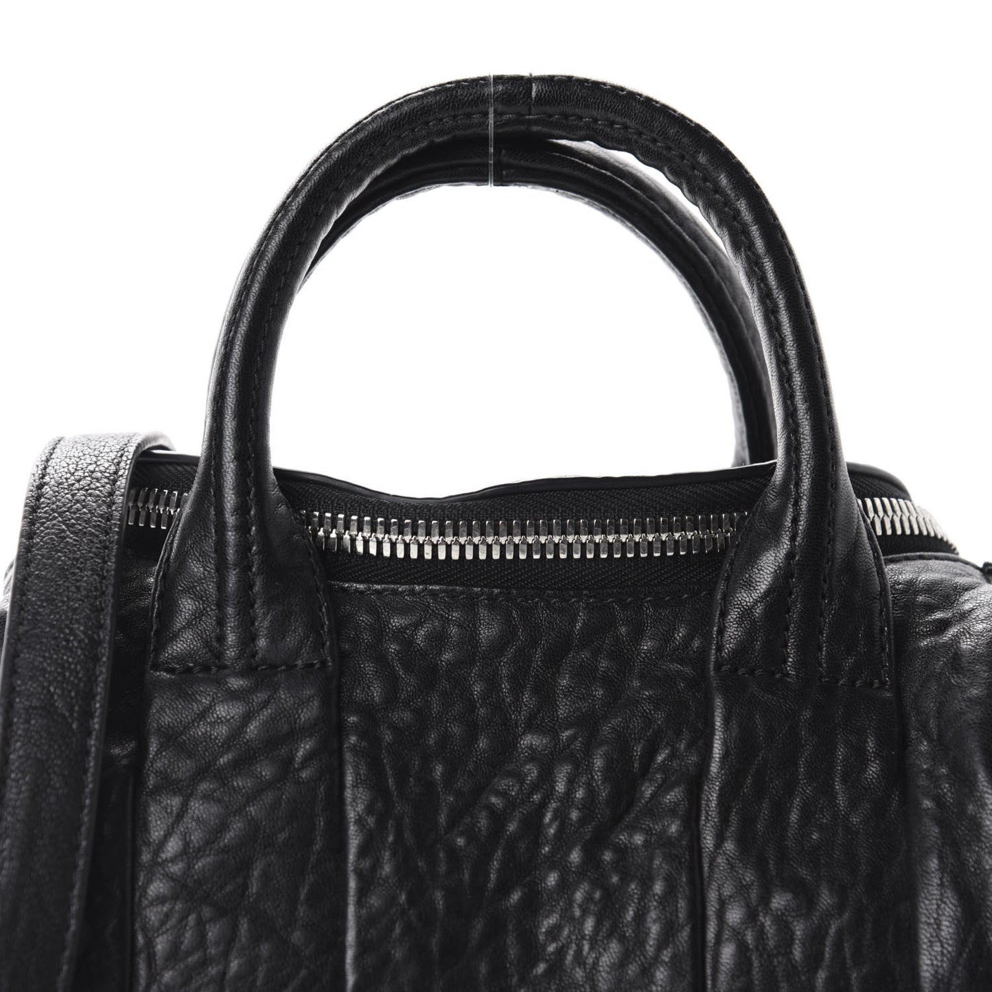 Pebbled Lambskin Mini Rockie Black Rhodium Hardware