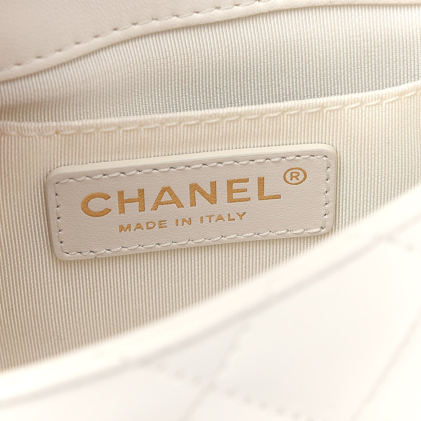 Lambskin Quilted Mini My Precious Flap White
