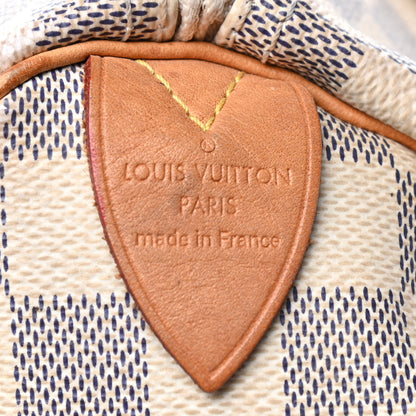 Louis Vuitton Damier Azur Speedy 30 11 of 14
