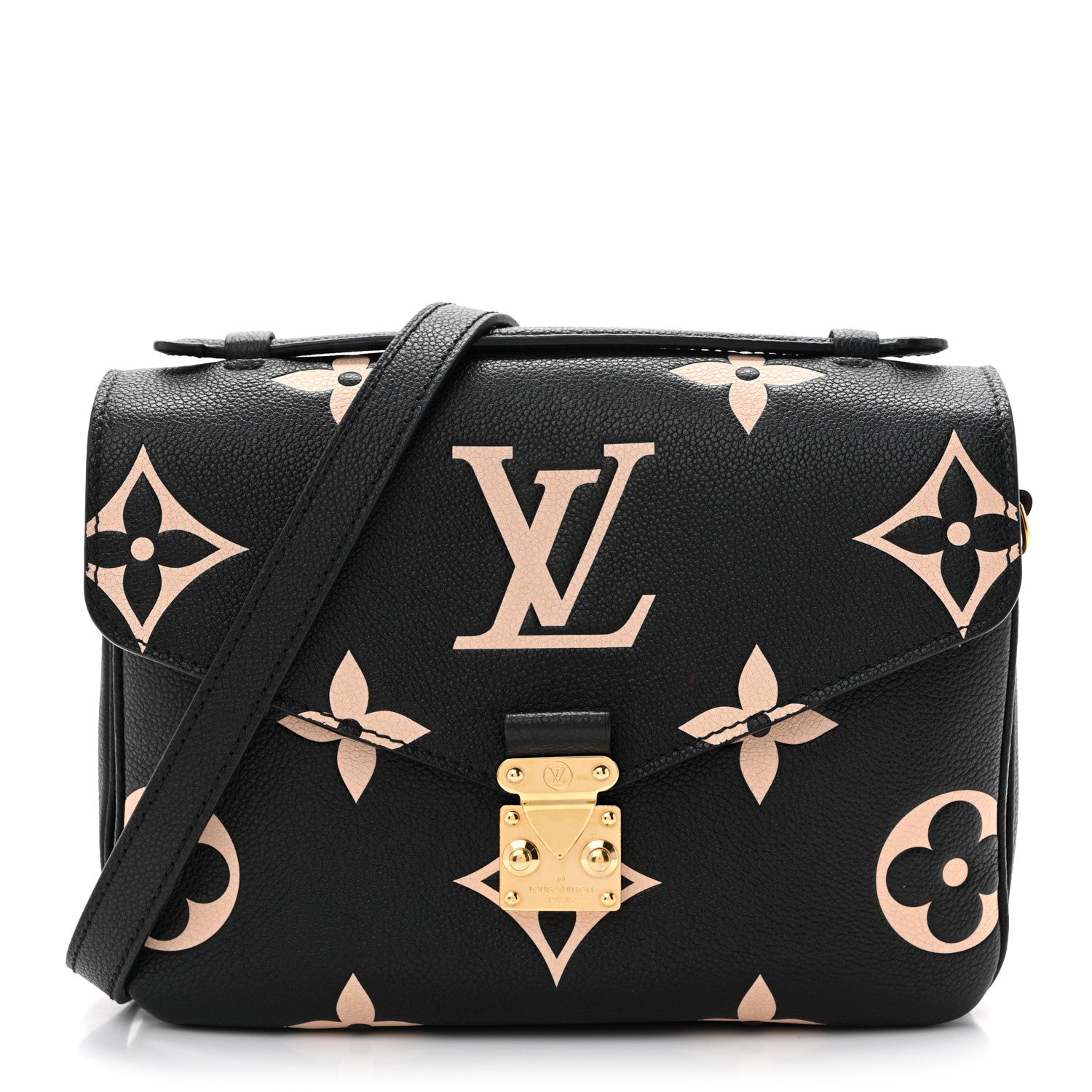 Louis Vuitton Empreinte Monogram Giant Pochette Metis Black Beige 1 of 12