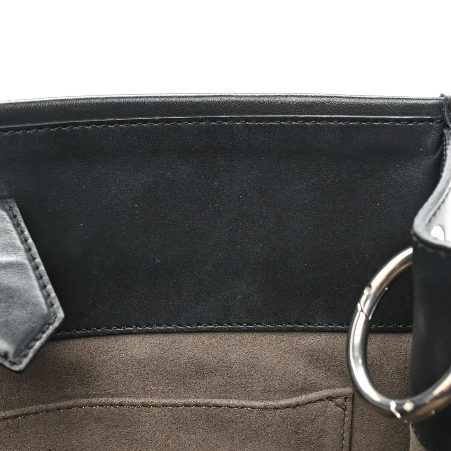 Vitello Century Opaco F is Fendi Regular Runaway Satchel Black