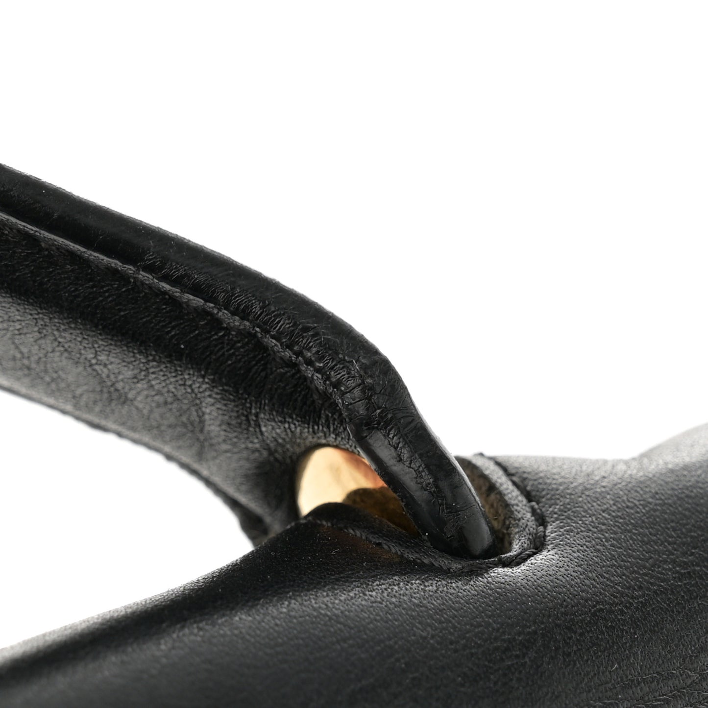 Calfskin Crocodile Embossed Small Belt Bag Black