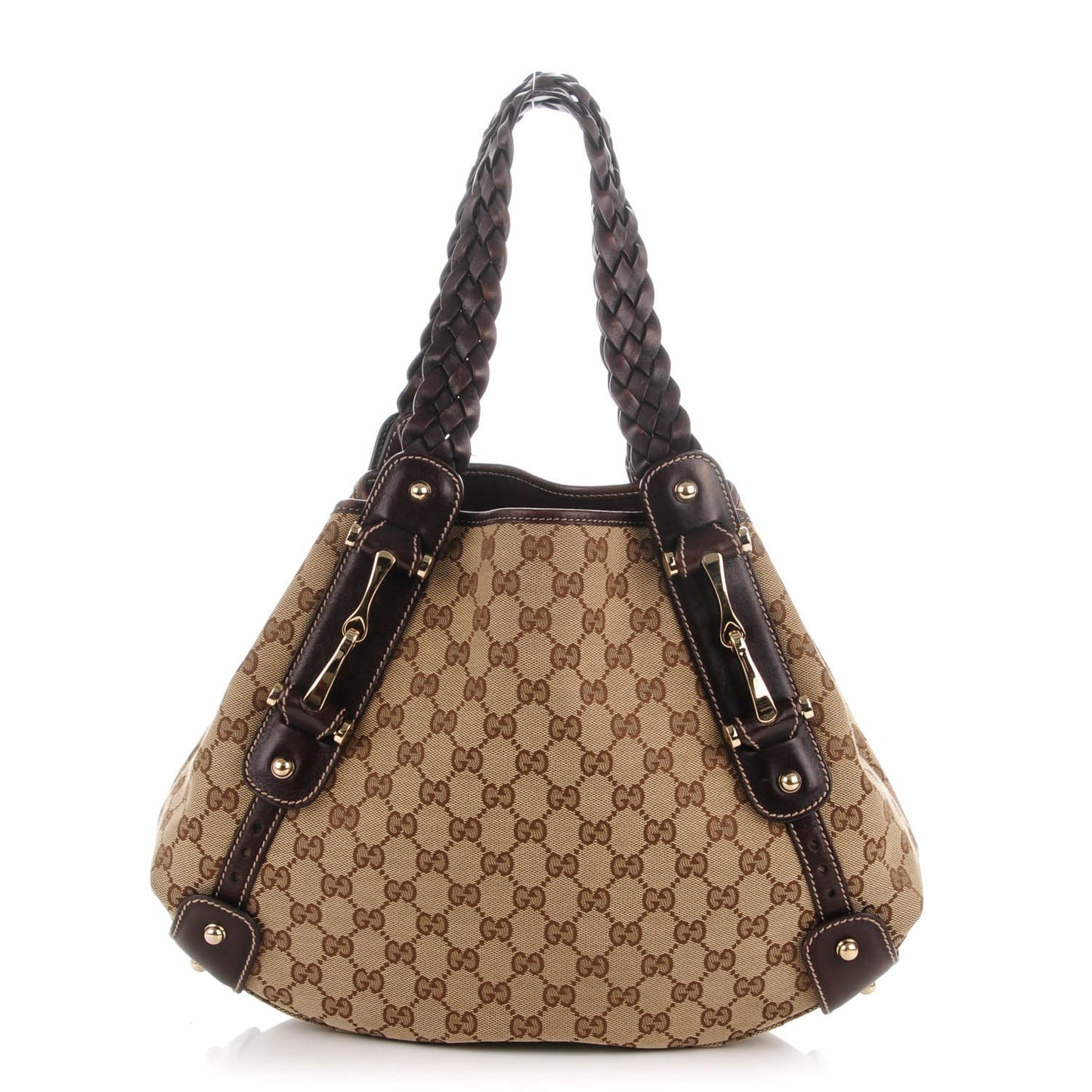 Monogram Small Pelham Shoulder Bag Dark Brown