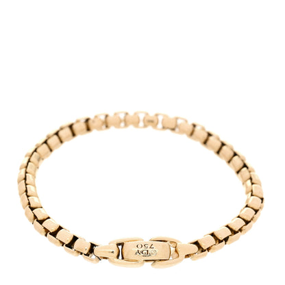 David Yurman 18K Yellow Gold 5mm Box Chain Bracelet 3 of 4